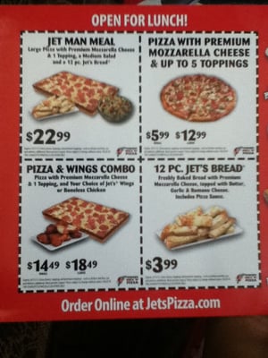 Menu photo 3 Jet's Pizza Charlotte, NC