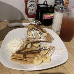 Rise & Shine Cafe - Nutella banana crepes