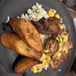 Sol - Jerk chicken, plaintains, and rice
