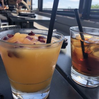 Urban Crust - Peach Bellini and well whiskey/coke - Pizza Near Me - Plano, Texas Urban Crust - Peach Bellini and well whiskey/coke - Pizza Near Me - Plano, Texas