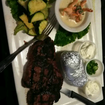 Buffalo Nickel - Rib eye with scampi dinner - Pizza Near Me - Avalon, California