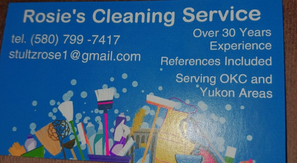 ROSIE’S CLEANING SERVICE Updated April 2024 Request a Quote Yukon