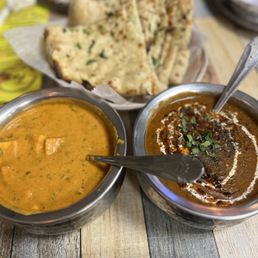 Shahi paneer, dal makhani