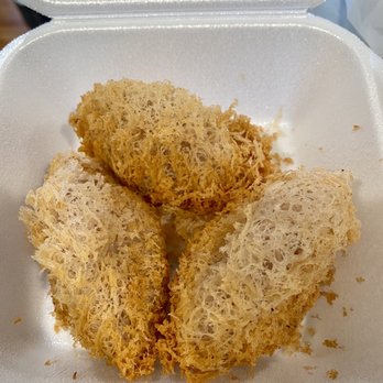 Legend Seafood Restaurant - COVID TAKE OUT taro puff - Dim Sum Near Me - Honolulu, Hawaii