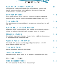 Blue Flame Street Side