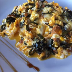 O Coto - Revuelto de algas, erizo y queso de arzúa.