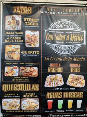 Menu photo 7 Con Sabor A Mexico San Jose, CA