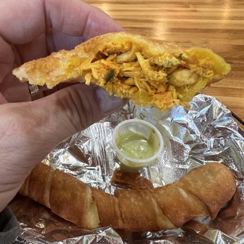Tentaciones Colombianas - Yuka empanada with the cheese roll up under. - Bakeries Near Me - Boonton, New Jersey