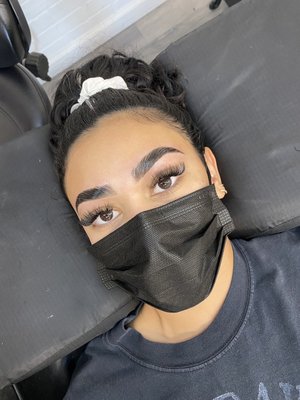 Brows - Brow wax, lamination, and tint. Book your appointment through the website!