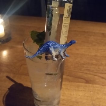 Mr. Purple - Dinosaur garnish - Lounges Near Me - New York, New York