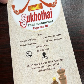 Sukhothai Thai Restaurant Express III - Thai Near Me - San Antonio, Texas Sukhothai Thai Restaurant Express III - Thai Near Me - San Antonio, Texas