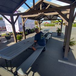 Covered seating