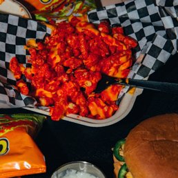 Hot Cheetos Burger