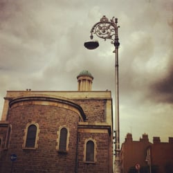 The Peppercanister Church / Saint Stephens Church - Lamp post hovering over the Pepper Canister.