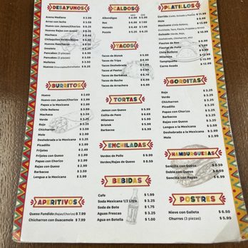 Natalia's Mexican Food - Menu - Mexican Near Me - El Paso, Texas