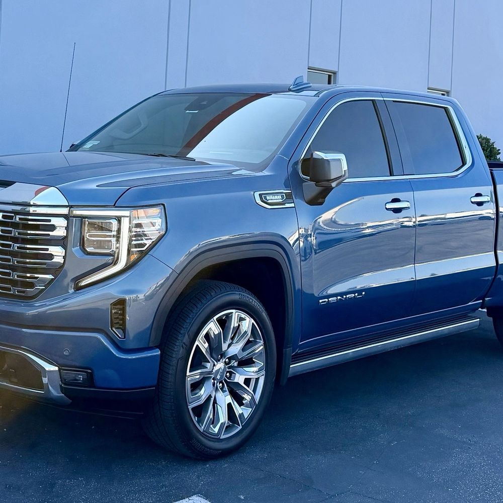 Mikes Tint Shop - 2026 GMC Sierra 1500 Denali, 5-window tint job using IRX Ceramic Tint. - Home Window Tinting Near Me - Orange, California Mikes Tint Shop - 2026 GMC Sierra 1500 Denali, 5-window tint job using IRX Ceramic Tint. - Home Window Tinting Near Me - Orange, California