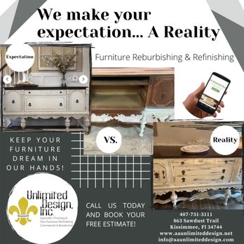 Unlimited Design - Furniture Reupholstery Near Me - Kissimmee, Florida Unlimited Design - Furniture Reupholstery Near Me - Kissimmee, Florida