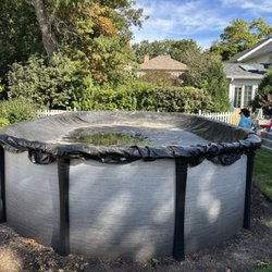 ChicagoLand SoftWash - Wheaton Illinois above ground pool closing.