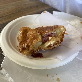 Ficelle Bakery - ham and Swiss croissant - pretty empty - Bakeries Near Me - Miami, Florida