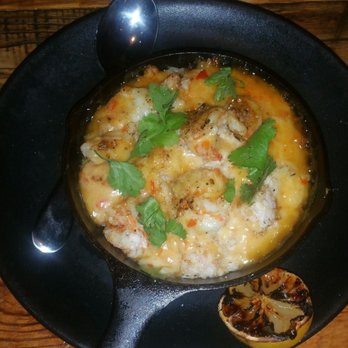 Mash'D - The shrimp and crab volcano. Surprisingly sweet and delicious - New American Near Me - Frisco, Texas