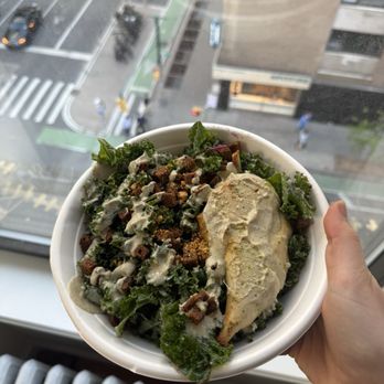 Springbone Kitchen - Kale Caesar Salad (V) with Chicken Breast Side - Gluten-Free Near Me - New York, New York