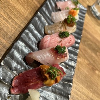 Kiraku - Nigiri Sampler - Tapas/Small Plates Near Me - Berkeley, California Kiraku - Nigiri Sampler - Tapas/Small Plates Near Me - Berkeley, California