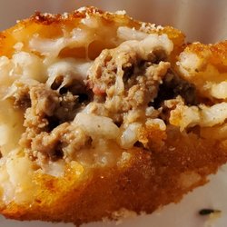 CosaNostra SF - Inside a meat and cheese Arancini