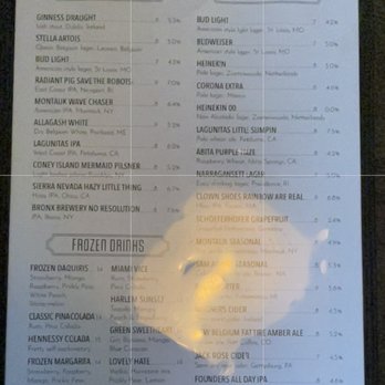 Row House - Beer menu - New American Near Me - New York, New York