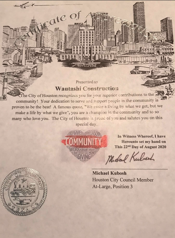 Slide of Wautashi Construction