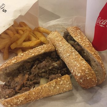 Italian Gourmet Deli - Combo 1 with a Philly with everything and sub provolone cheese - about as close to Philly as you can get here!!  Excellent! - Italian Near Me - Washington, DC, District of Columbia