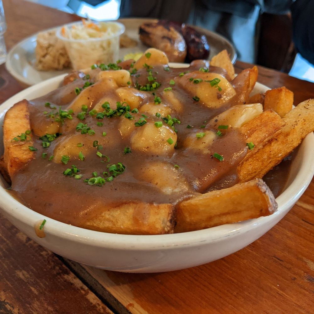 Würstbar - Haus poutine, huge serving perfect to share with a group. - Beer Bar Near Me - Jersey City, New Jersey Würstbar - Haus poutine, huge serving perfect to share with a group. - Beer Bar Near Me - Jersey City, New Jersey