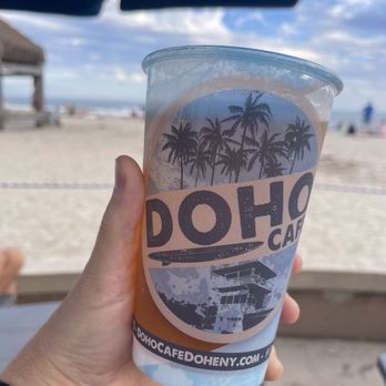 Doho Cafe - Enjoying a cold beer - Cafes Near Me - Dana Point, California