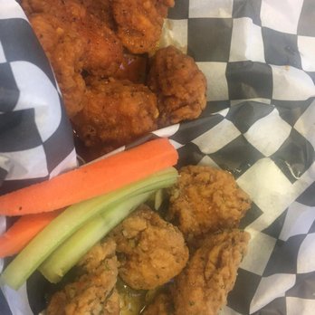 Rock & Wings - Boneless wings la sancha and garlic parm super dry - Sports Bars Near Me - Bakersfield, California Rock & Wings - Boneless wings la sancha and garlic parm super dry - Sports Bars Near Me - Bakersfield, California