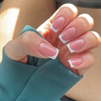 Beauty Formula - Hard gel manicure with French design - Nail Technicians Near Me - San Diego, California