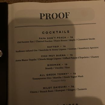 Proof - cocktail menu - Lounges Near Me - Lancaster, Pennsylvania Proof - cocktail menu - Lounges Near Me - Lancaster, Pennsylvania