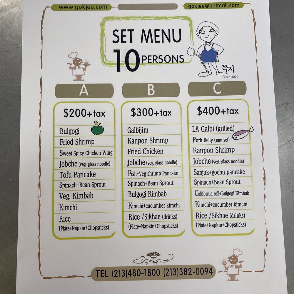 Catering prices in English Catering prices in English