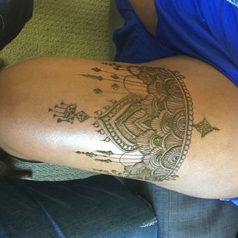 Henna By Ridz - Thigh design - Henna Artists Near Me