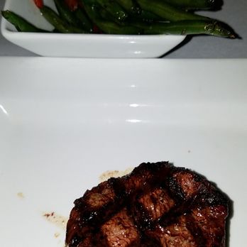 Prime 47 Carmel - filet with green beans and bell pepper on the side. Pretty good, but definitely looks lonely on the plate. - Steakhouses Near Me - Carmel, Indiana Prime 47 Carmel - filet with green beans and bell pepper on the side. Pretty good, but definitely looks lonely on the plate. - Steakhouses Near Me - Carmel, Indiana
