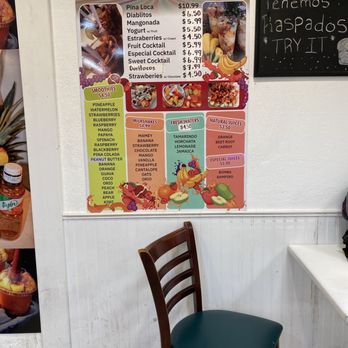 Fruteria La Mangonada - Menu - Juice Bars & Smoothies Near Me - Winchester, Virginia Fruteria La Mangonada - Menu - Juice Bars & Smoothies Near Me - Winchester, Virginia
