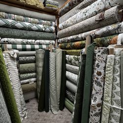 One of the 'green' sections of fabric