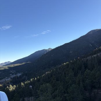 Santa's Workshop - North Pole - View from the top of the Ferris wheel - Amusement Parks Near Me - Cascade, Colorado