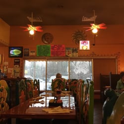 Riviera Grill Mexican Cuisine - Warm and inviting atmosphere on a rainy day.