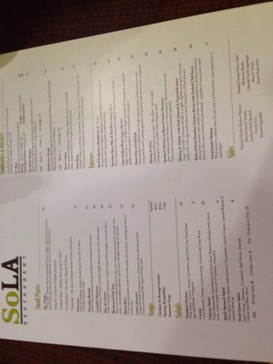 Menu photo 2 SoLA Lafayette, LA Menu photo 2 SoLA Lafayette, LA