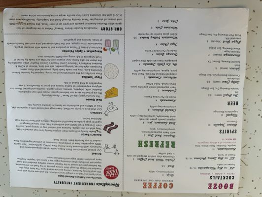 Menu photo 5 HomeState Oceanside, CA