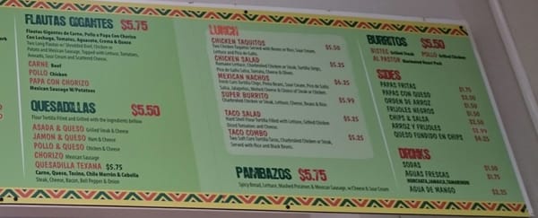 Menu photo 4 El Huarache Veloz Forest Park, GA