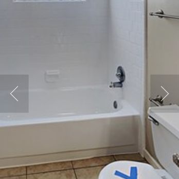 Goal Properties - New tub toilet and counter.. not resurfaced originals. What they charged me would have covered these upgrades - Property Management Near Me - Houston, Texas Goal Properties - New tub toilet and counter.. not resurfaced originals. What they charged me would have covered these upgrades - Property Management Near Me - Houston, Texas