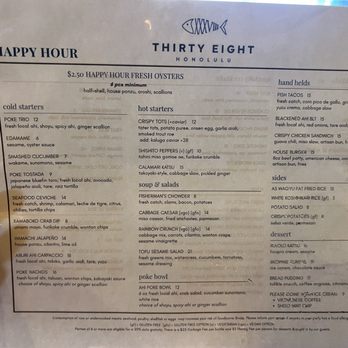 Thirty Eight - Seafood Near Me - Urban Honolulu, Hawaii