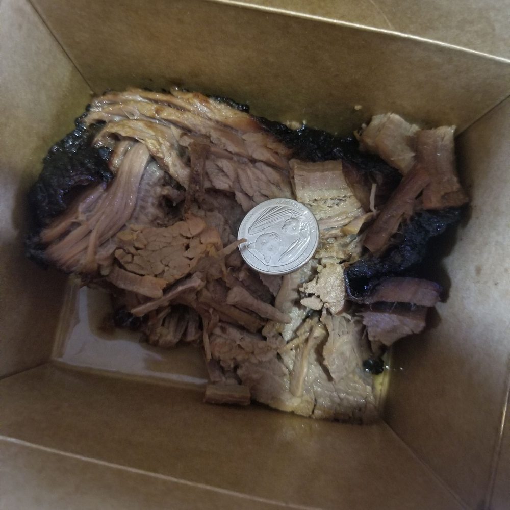 Smokeology - $20 worth of brisket, apparently (not counting the two small sides). - Barbeque Near Me - Richland, New Jersey Smokeology - $20 worth of brisket, apparently (not counting the two small sides). - Barbeque Near Me - Richland, New Jersey
