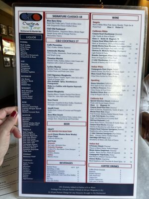 Menu photo 1 C&O Cucina Marina Del Rey, CA