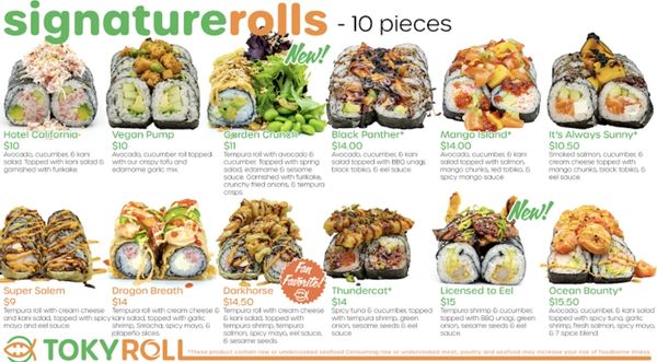 Menu photo 2 Tokyroll Sushi Portland, OR